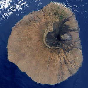 'n Vulkaniese eiland.